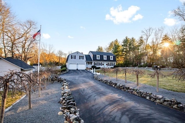 view of front of house featuring a garage