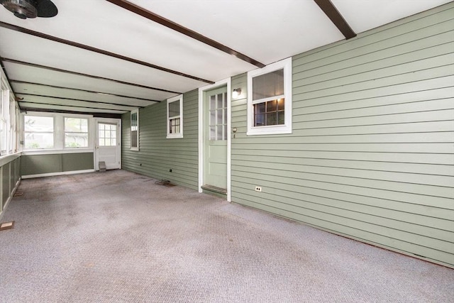 378 Linebrook Rd, Ipswich, MA 01938 - unfurnished sunroom with beam ceiling