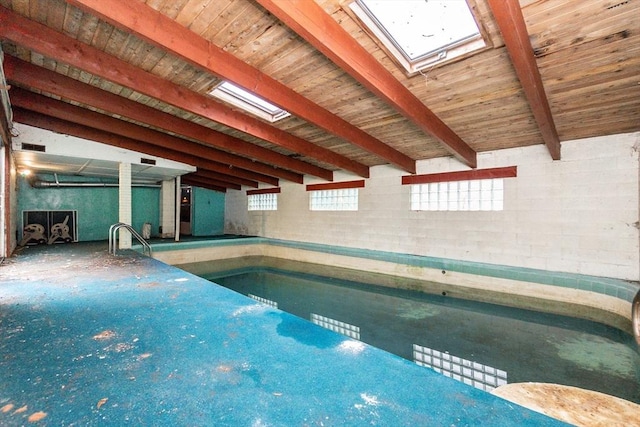 378 Linebrook Rd, Ipswich, MA 01938 - indoor pool with a skylight
