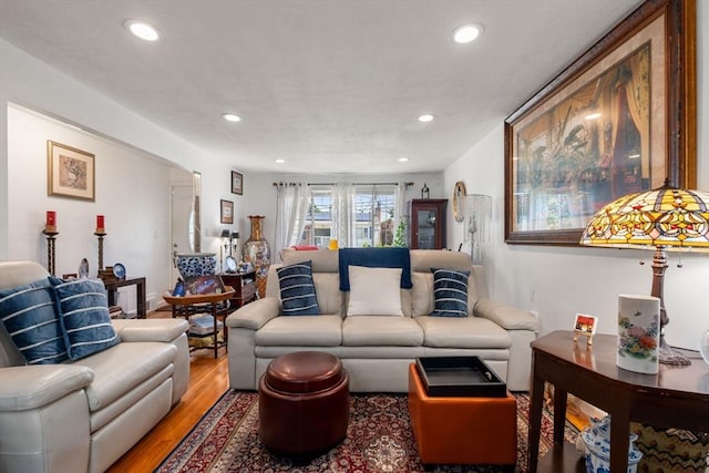 80 Messinger St, Boston, MA 02126 - living room with light wood-style flooring and recessed lighting