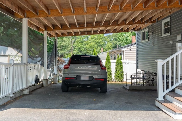 80 Messinger St, Boston, MA 02126 - view of car parking featuring an attached carport