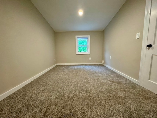 view of carpeted empty room