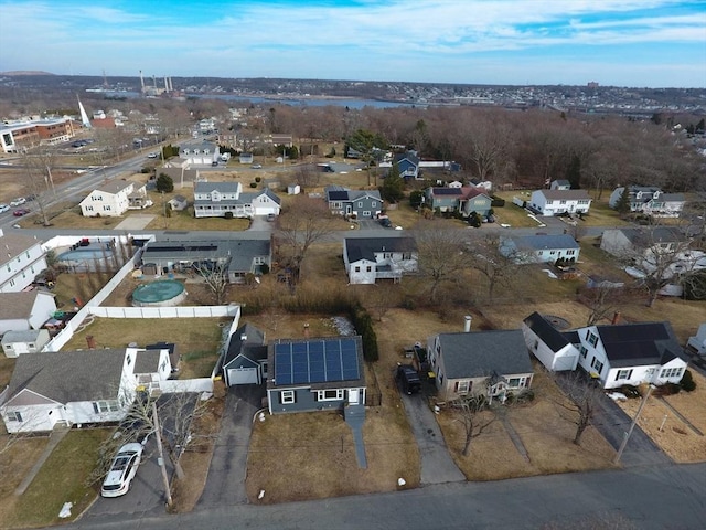 bird's eye view featuring a residential view