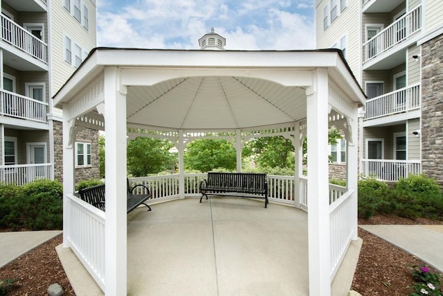 120 University Ave Unit 2202, Westwood, MA 02090 - view of patio featuring a gazebo