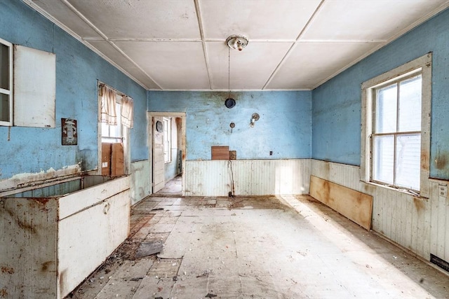 miscellaneous room with a wealth of natural light