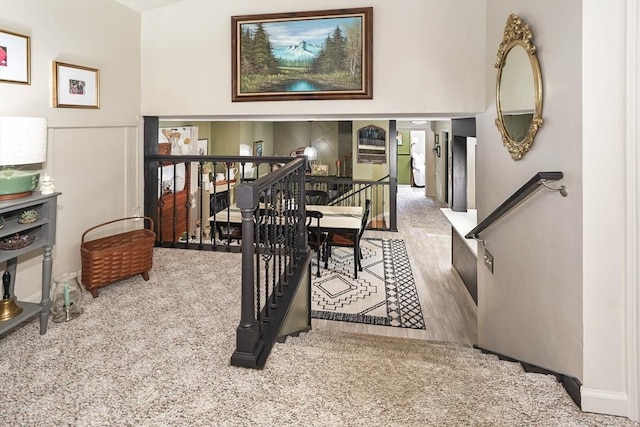 home office featuring light wood-type flooring