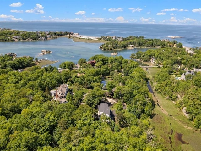 135 Beach St, Cohasset, MA 02025 - aerial view of property and surrounding area with a nearby body of water