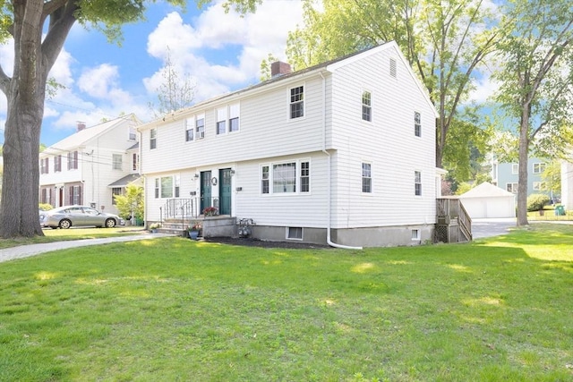 11-13 Turner Ter, Newton, MA 02460 - colonial inspired home with a chimney and a front lawn