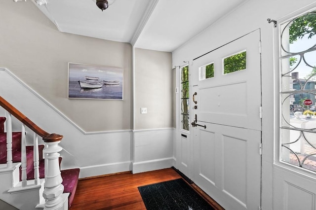 2 Andover St Unit A, Salem, MA 01970 - entryway featuring wood finished floors and stairs