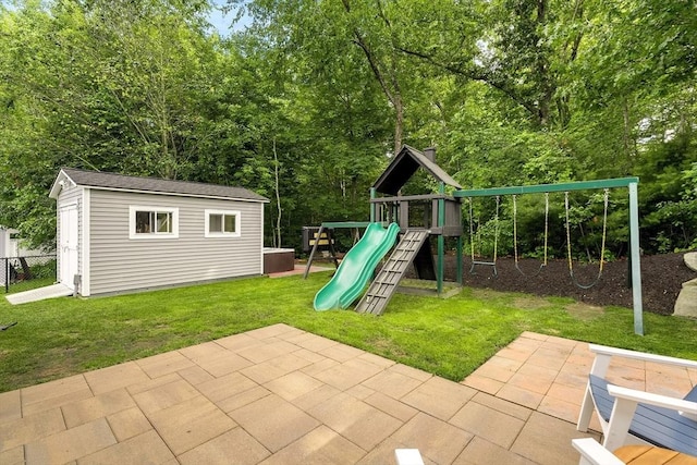 30 Oak Meadow Pl Unit 30, Bridgewater, MA 02324 - view of play area featuring a patio area and a storage unit