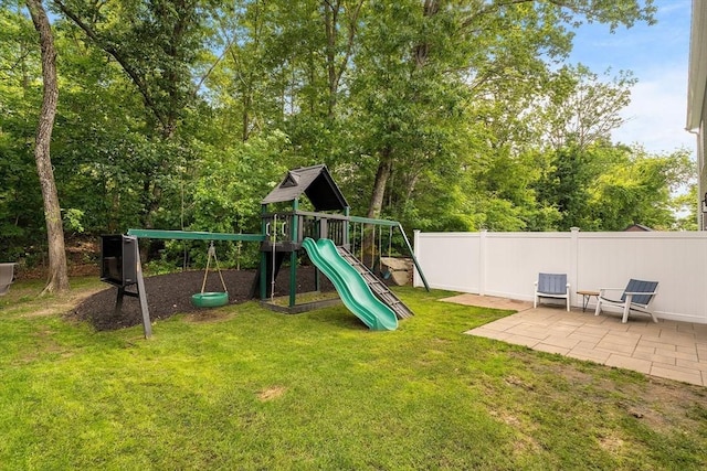 30 Oak Meadow Pl Unit 30, Bridgewater, MA 02324 - view of jungle gym featuring a patio area