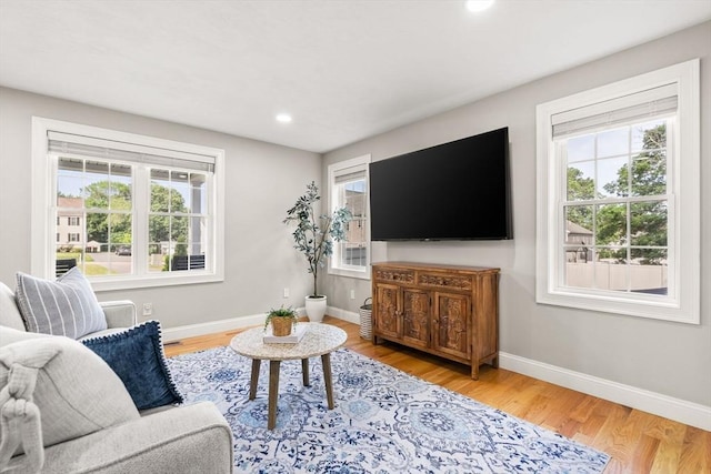 30 Oak Meadow Pl Unit 30, Bridgewater, MA 02324 - living area with plenty of natural light, wood finished floors, and recessed lighting