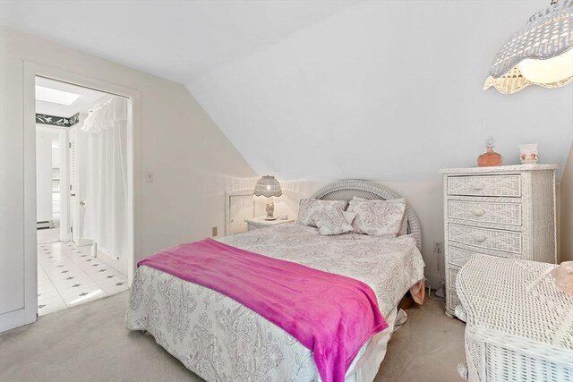589 Depot St, Harwich, MA 02645 - carpeted bedroom featuring vaulted ceiling