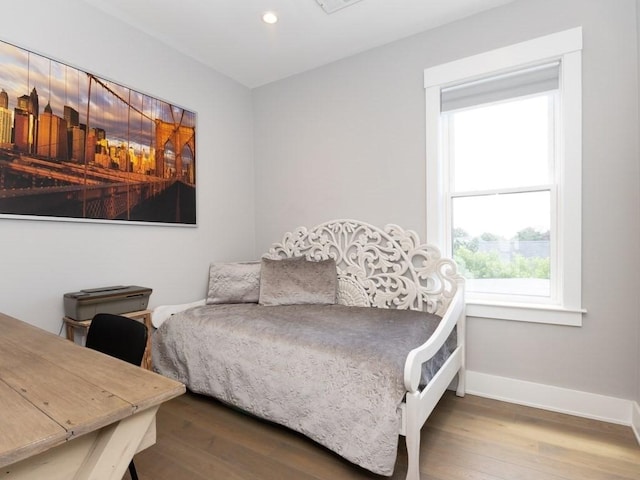 447 Frankfort St Unit 3, Boston, MA 02128 - bedroom featuring wood finished floors and recessed lighting