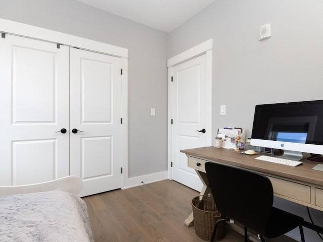 447 Frankfort St Unit 3, Boston, MA 02128 - home office with wood finished floors and baseboards