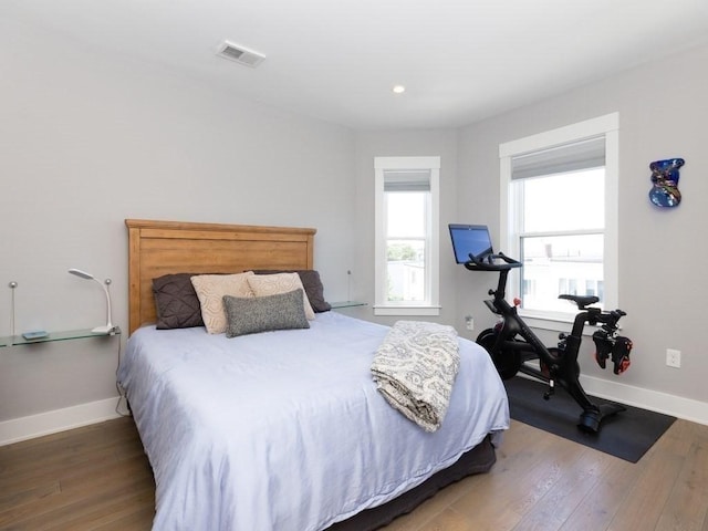 447 Frankfort St Unit 3, Boston, MA 02128 - bedroom with wood finished floors and recessed lighting