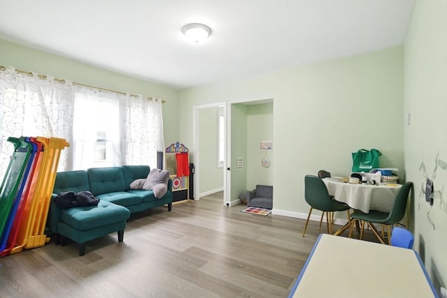 80-82 Kenyon St, Springfield, MA 01109 - living area featuring wood finished floors and baseboards