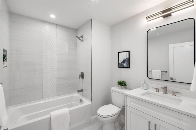 523 2nd St Unit 303, Everett, MA 02149 - bathroom featuring toilet, shower / washtub combination, and vanity
