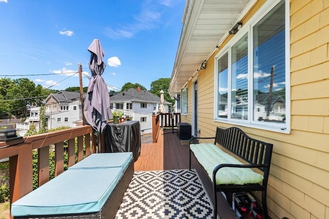 2218 Mystic Valley Pkwy, Medford, MA 02155 - wooden terrace featuring a residential view