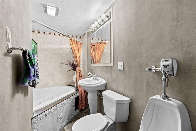 196 Plymouth Ave, Quincy, MA 02169 - full bath with toilet, tiled shower / bath, and a bidet