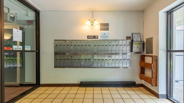 welcome area with visible vents and mail area