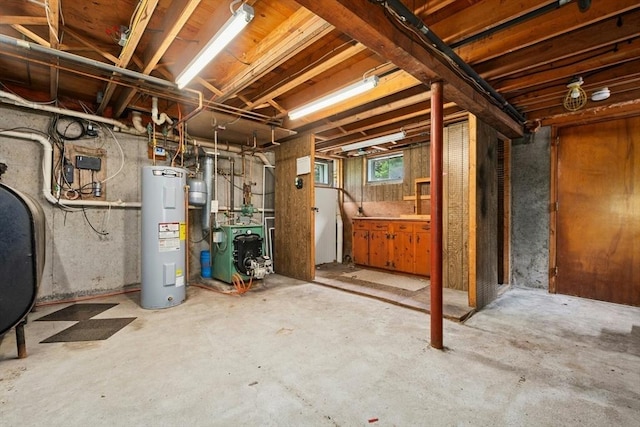 31 Granite St, Walpole, MA 02081 - basement featuring water heater, oil tank, and a heating unit