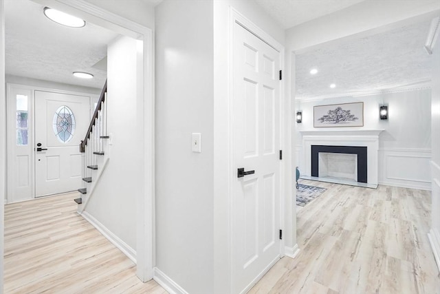 interior space with light wood-type flooring