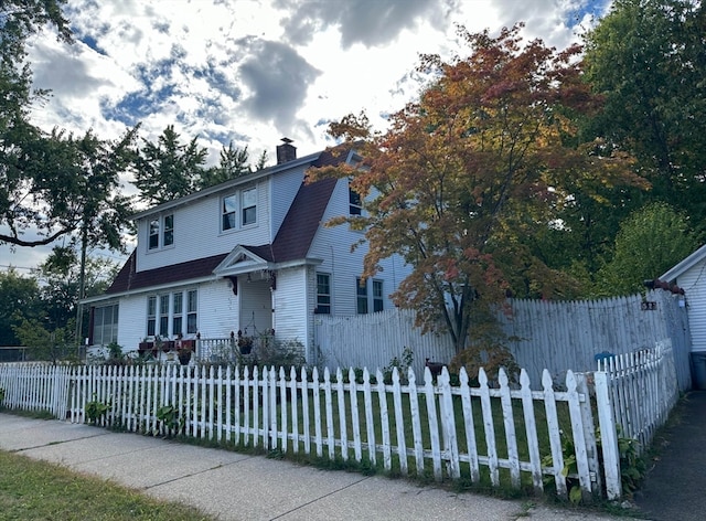 view of front of home