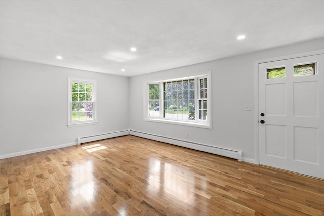 6 Walter St, Norton, MA 02766 - entrance foyer with wood finished floors, recessed lighting, and baseboards