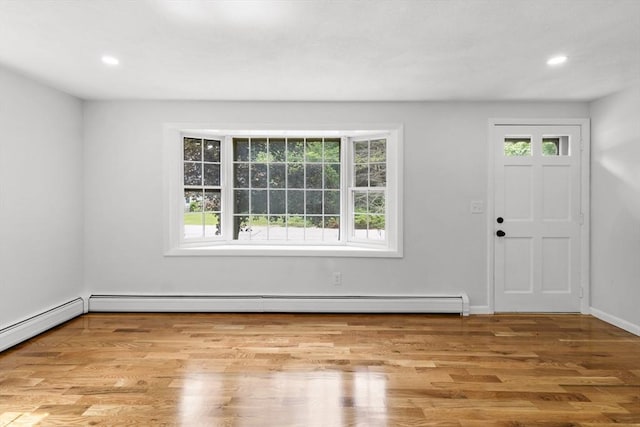 6 Walter St, Norton, MA 02766 - foyer with healthy amount of natural light, recessed lighting, wood finished floors, and baseboards