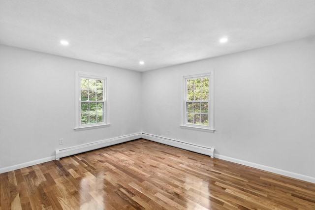 6 Walter St, Norton, MA 02766 - empty room with wood finished floors, recessed lighting, and baseboards