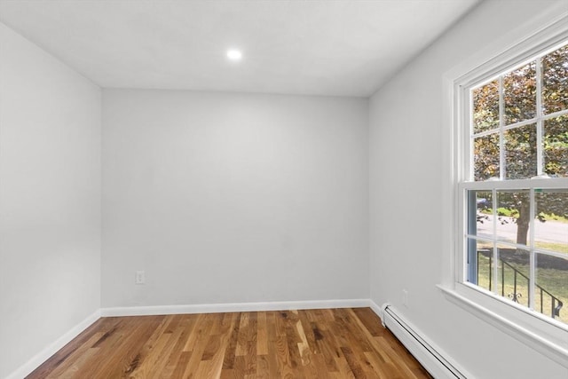 6 Walter St, Norton, MA 02766 - unfurnished room featuring plenty of natural light, a baseboard heating unit, baseboards, and recessed lighting
