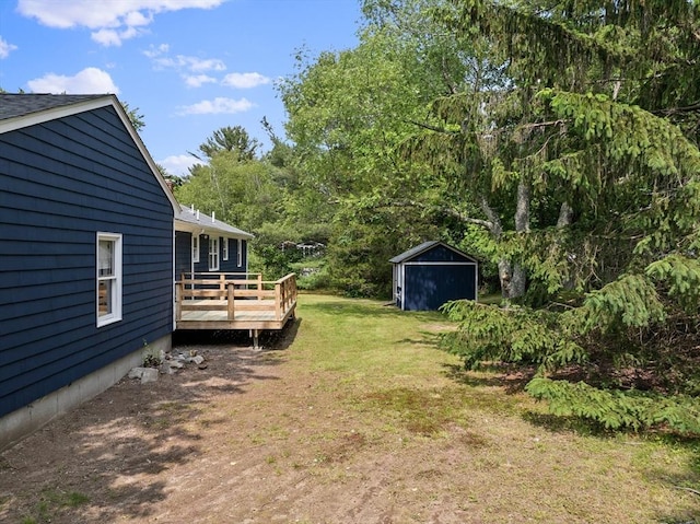 6 Walter St, Norton, MA 02766 - view of green lawn with a deck