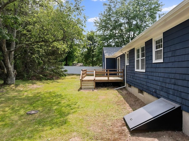 6 Walter St, Norton, MA 02766 - view of yard featuring a deck
