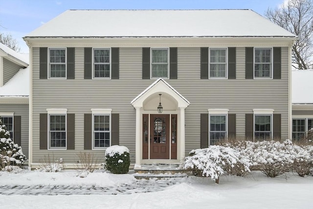 view of colonial inspired home