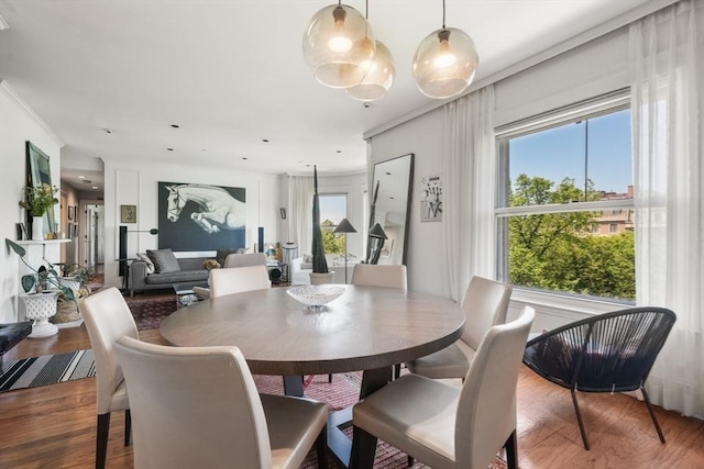 416 Commonwealth Ave Unit 504, Boston, MA 02215 - dining area with plenty of natural light and wood finished floors