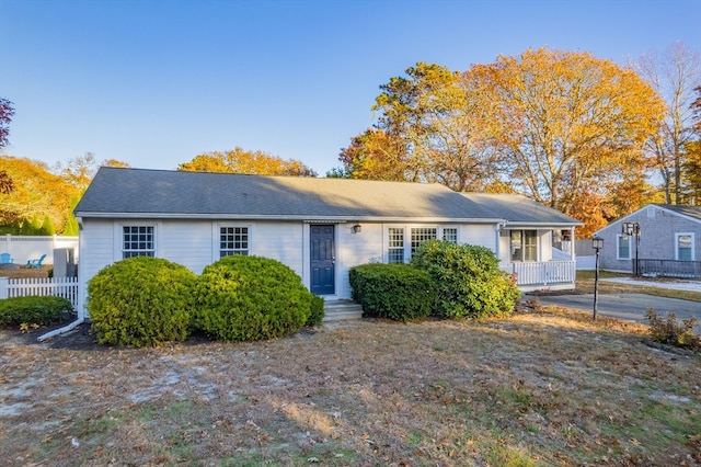 view of front of home