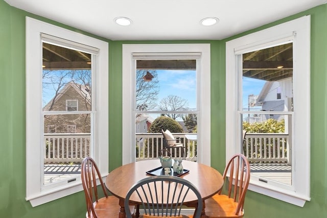 view of dining room