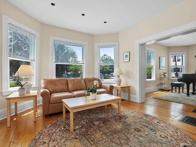 110 Woerd Ave, Waltham, MA 02453 - living area featuring light wood-style floors and plenty of natural light