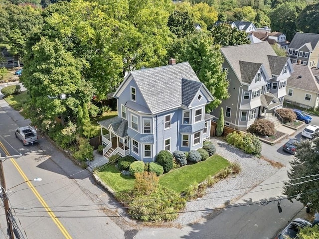 110 Woerd Ave, Waltham, MA 02453 - aerial view of property and surrounding area