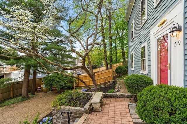 159 Elm St Unit 2, Marblehead, MA 01945 - view of yard featuring fence and a patio