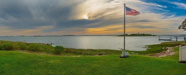 property view of water