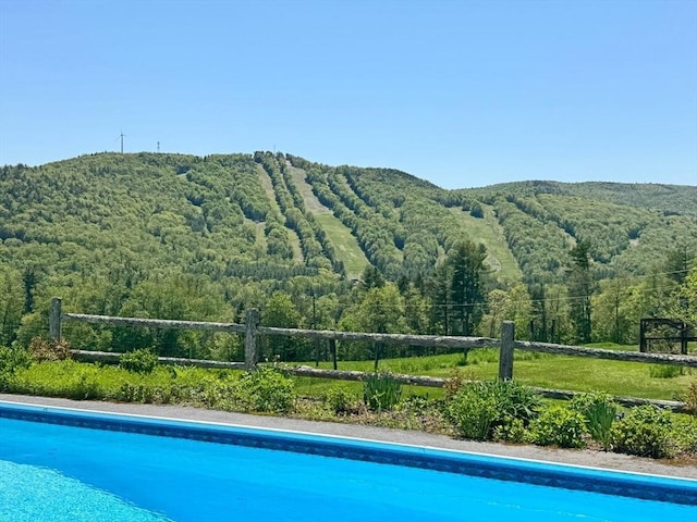 85 Warfield Rd, Charlemont, MA 01339 - swimming pool with a forest view