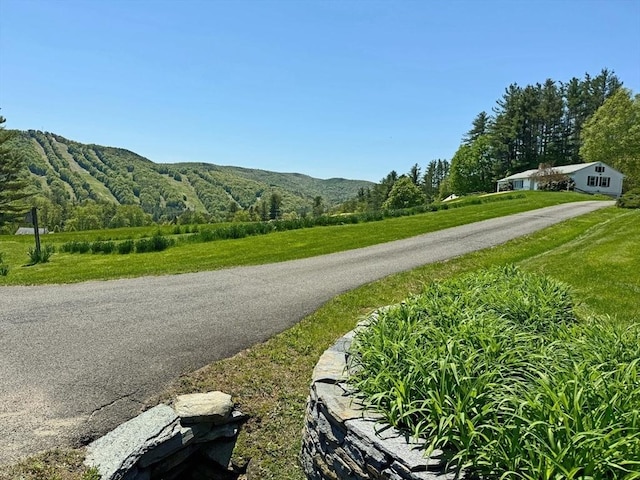 85 Warfield Rd, Charlemont, MA 01339 - view of asphalt road featuring a mountain view