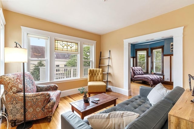 57 Atherton St Unit 57, Somerville, MA 02143 - living area featuring wood finished floors and baseboards