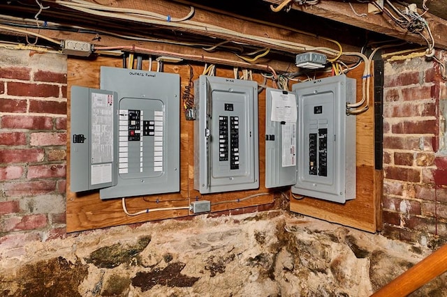 utility room with electric panel