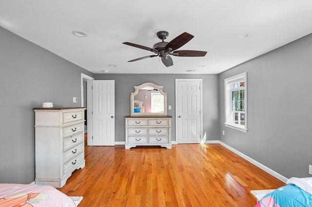 21 Molloy Rd, Georgetown, MA 01833 - bedroom featuring baseboards, light wood-style floors, a closet, and recessed lighting