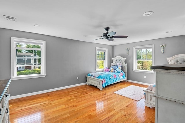 21 Molloy Rd, Georgetown, MA 01833 - bedroom featuring light wood-type flooring, baseboards, a ceiling fan, and recessed lighting