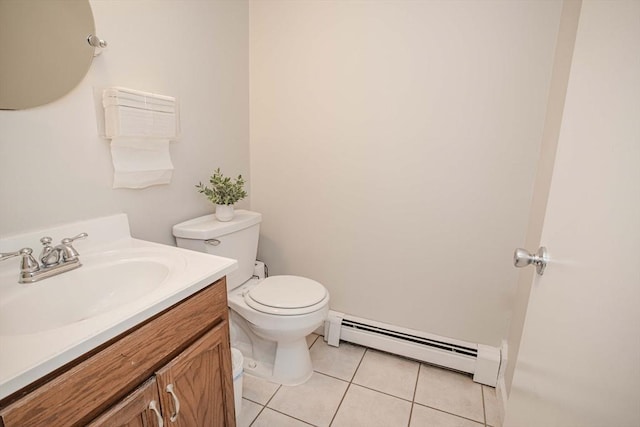 40 Sharron Dr Unit 40, Easton, MA 02375 - bathroom featuring baseboard heating, vanity, and tile patterned flooring
