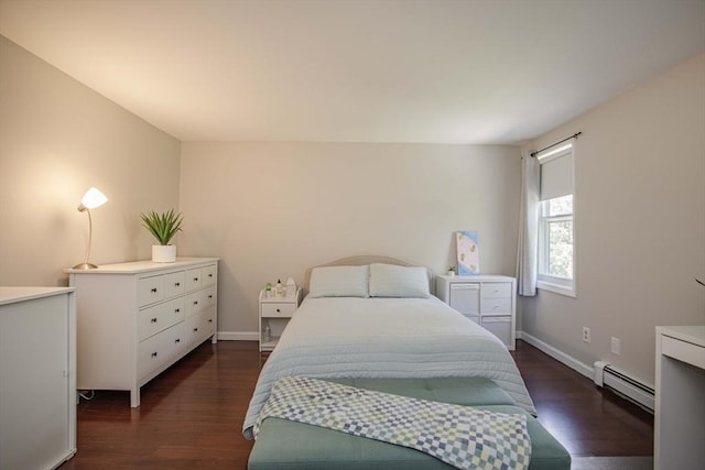 40 Sharron Dr Unit 40, Easton, MA 02375 - bedroom with a baseboard heating unit and dark wood finished floors